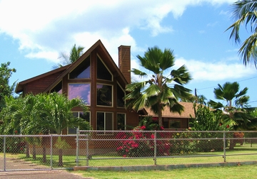 Custom remote home by Mauna Loa Cedar Homes