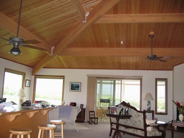Custom remote home by Mauna Loa Cedar Homes