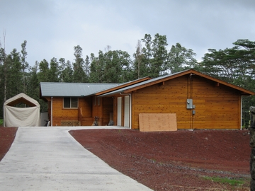 Custom remote home by Mauna Loa Cedar Homes